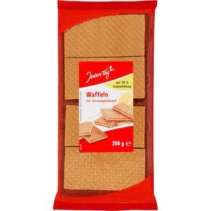 JedenTag Waffeln Zitronen, Waffelschnitten, mit Zitronencreme, 250 g