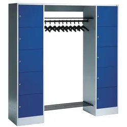 CP Offene Garderobe grau, 187x195x48 cm