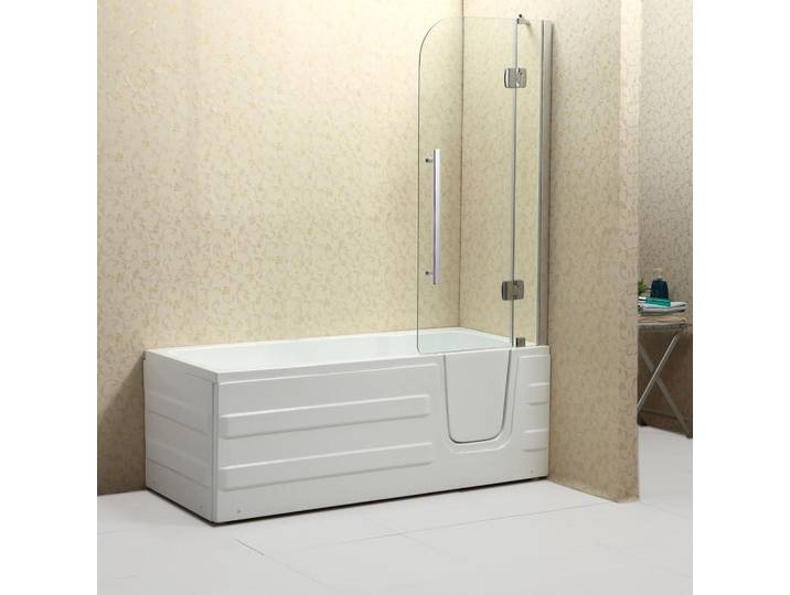 Badewanne, Weiß, Kunststoff, 76x61x170 cm, komfortable Liegeposition, Badezimmer, Baden & Duschen, Badewannen