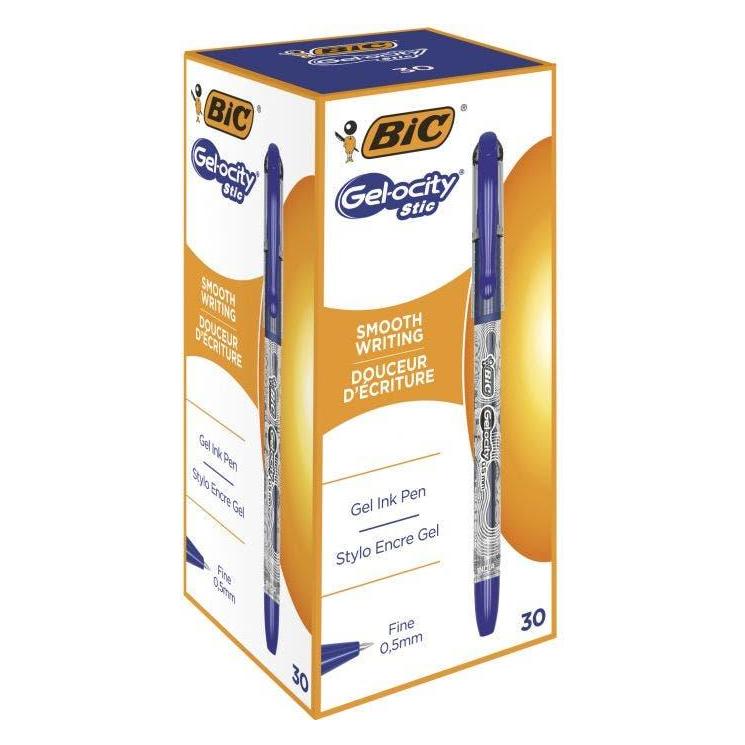 Bic Gelschreiber Gel-ocity Stic 0,5 mm, blau, im 30er-Pack (30x) (364076)