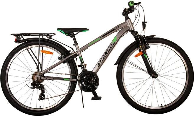 Volare Cross Kinderfahrrad - Jungen - 26 Zoll - Grau - 21 Gänge - Zwei Handbremsen