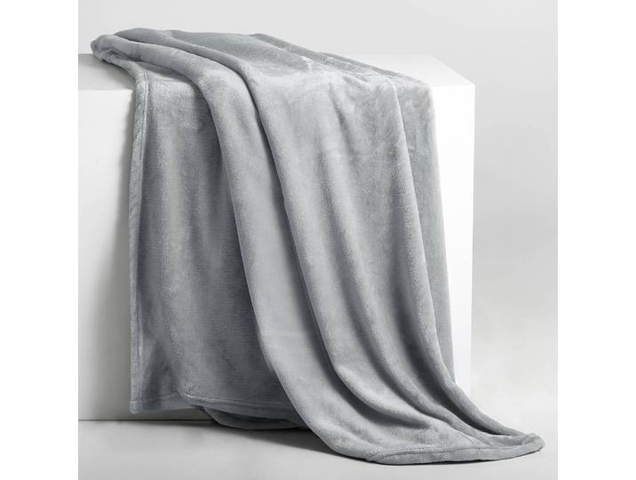 Kuscheldecke Nic 150 x 200cm Grau/Silber/Lichtgrau Microfaser
