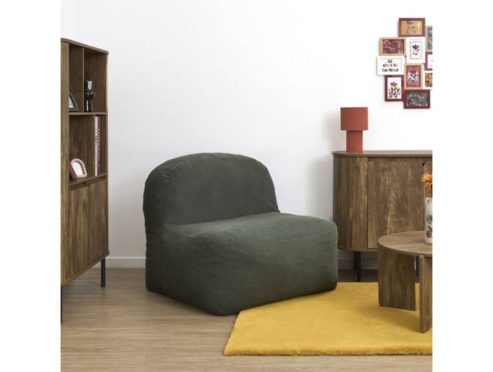 Fauteuil - HOME DECO FACTORY - Jules - Compact - Vert