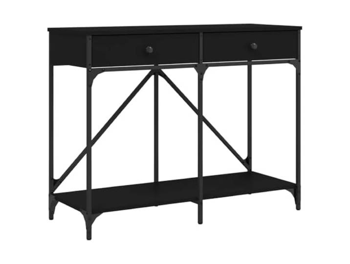 HKLGBVCR Konsolentisch, Holz, Schwarz, 100 x 39 x 78,5 cm
