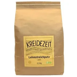 Kreidezeit Lehmstreichputz weiß - 2,5 kg Beutel