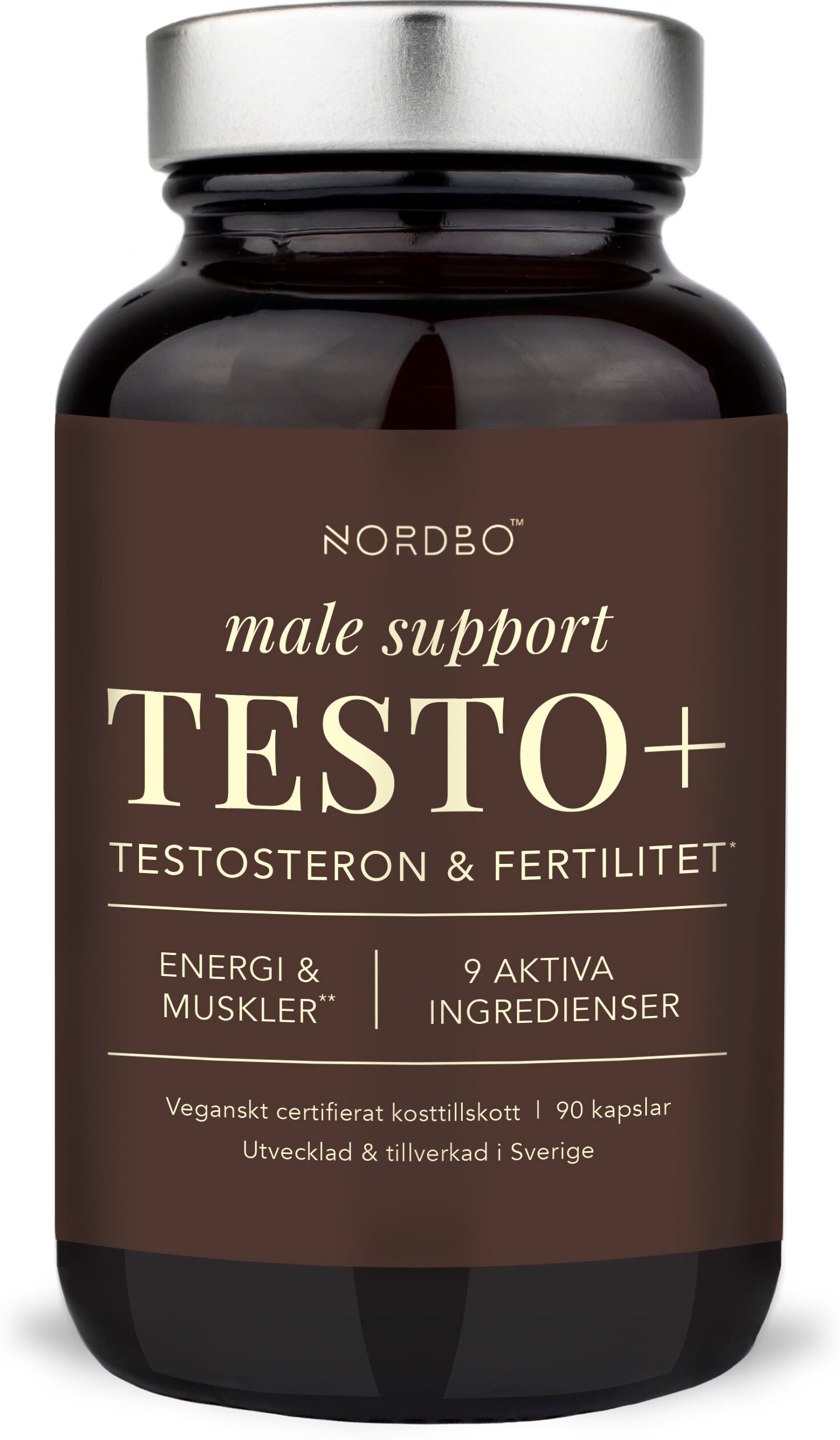 Nordbo Testo+, 90 kap Kosttilskud 90 stk