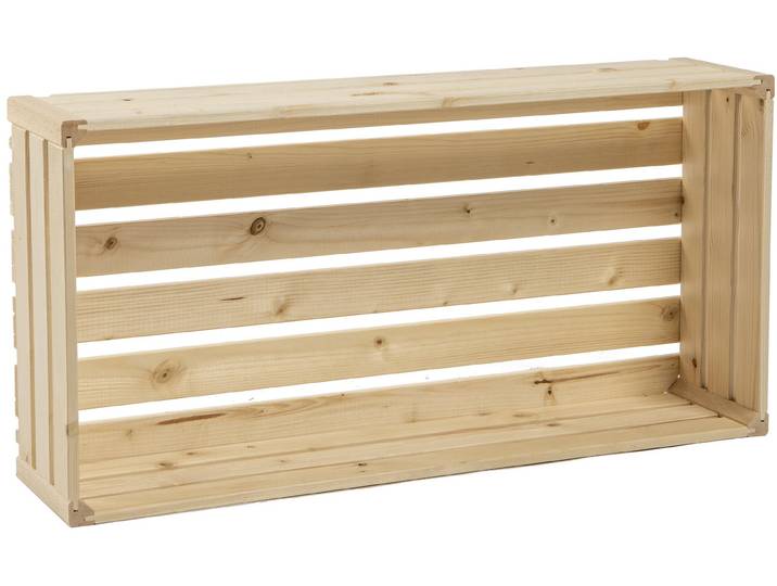 Holzkiste HOLZ ZOLLHAUS Holz Zollhaus Holzharasse , beige (natur), B:70cm H:35cm T:16cm, Aufbewahrungsboxen, Holzkiste