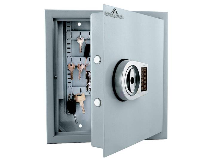 Hartmann Tresore Armoire à clés serrure électronique - 30 clés - Gris clair