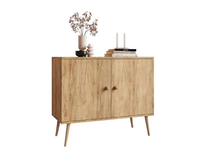 Lookway Kommode Harmony 2D Zweitürige Anrichte 100 cm, 100x42x85 cm