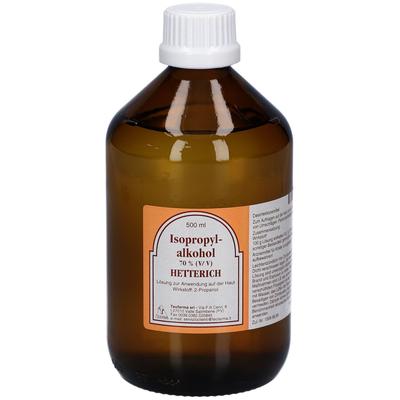 Isopropylalkohol 70% V/V Hetterich 500 ml Lösung