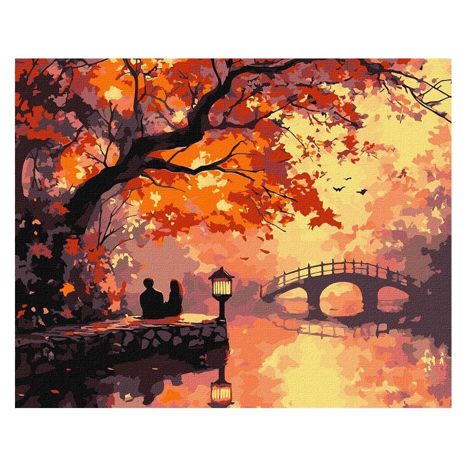 Ideyka Malen nach Zahlen - Malen nach Zahlen - Herbstliche Idylle - art selena ua (KHO6368)