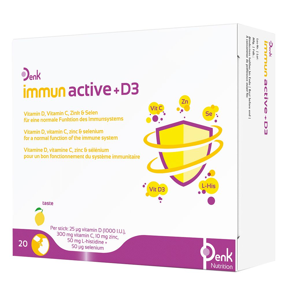 Immun Active+D3 Denk Pulver 20 St