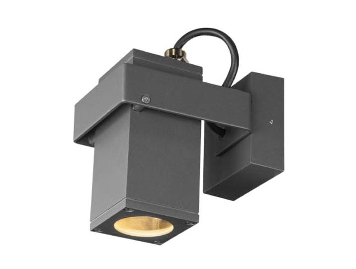 SLV Wand- und Deckenaufbauleuchte THEO BRACKET CW / Beleuchtung für Wände, Wege, Eingänge, LED Spot außen, Aufbau-Leuchte Outdoor, Gartenlampe, Decken-Strahler / GU10 IP65 7.0W anthrazit