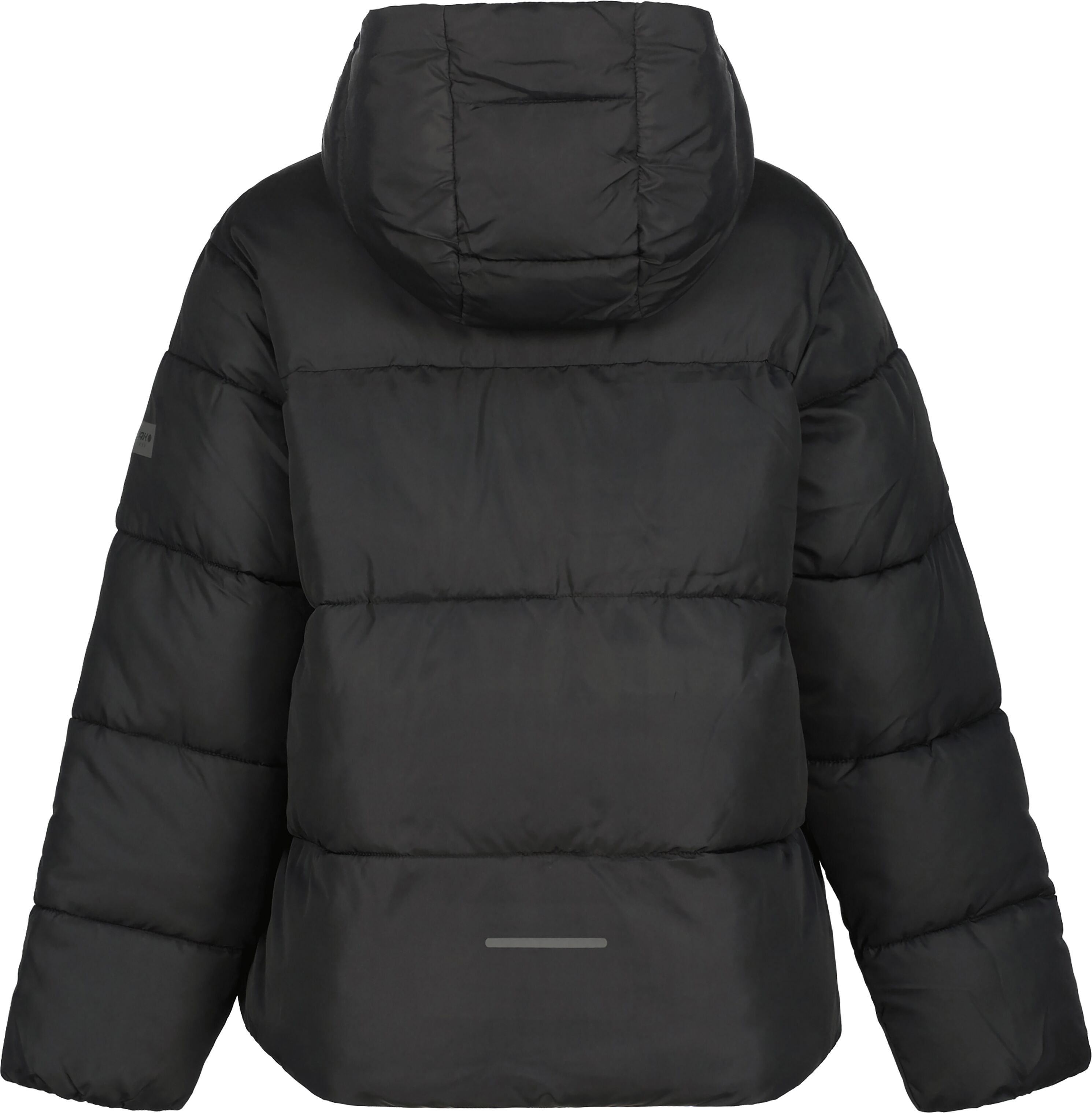 Steppjacke ICEPEAK "KENMARE JR", Mädchen, Gr. 140, schwarz (basic schwarz), Obermaterial: 100% Polyester, Jacken Steppjacke, für Kinder und Jugendliche, wasserabweisend, winddicht, aus Polyester basic schwarz 140
