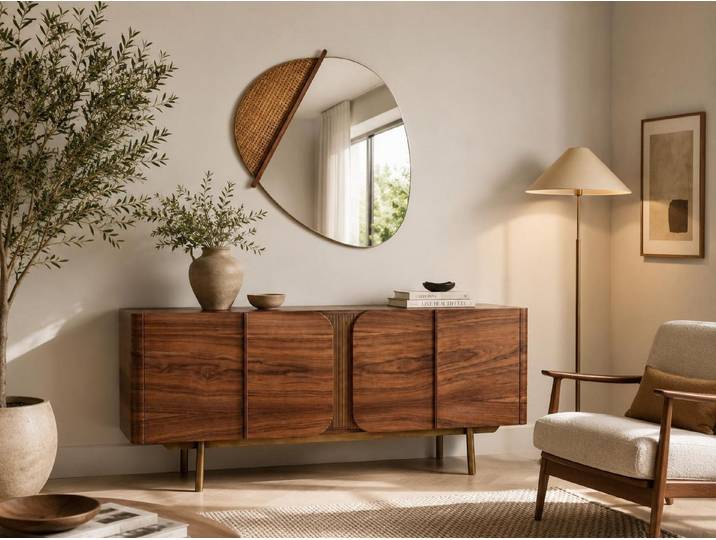 JVmoebel Esszimmer-Set Esszimmer-Set Glas braun Holz modern Wohnzimmer komfortabel, (1-St., 1-tlg)
