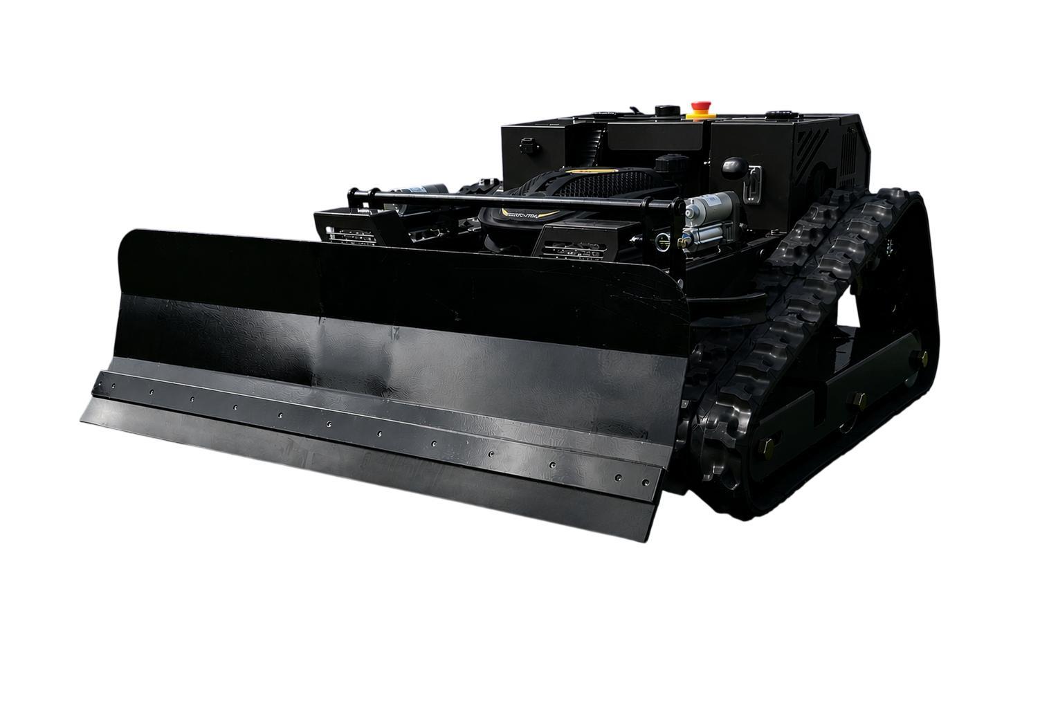 Ferngesteuerter Motor-Rasenmäher CW-500 Plus Schwarz Böschungsmäher mit Schneepflug