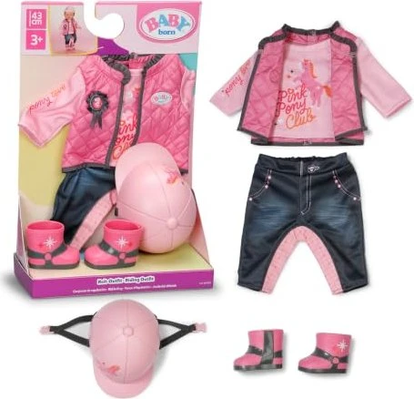 BABY born Reit-Outfit pink