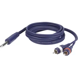 DAP FL35 - Stereo Jack to 2 RCA male L/R 1,5 m