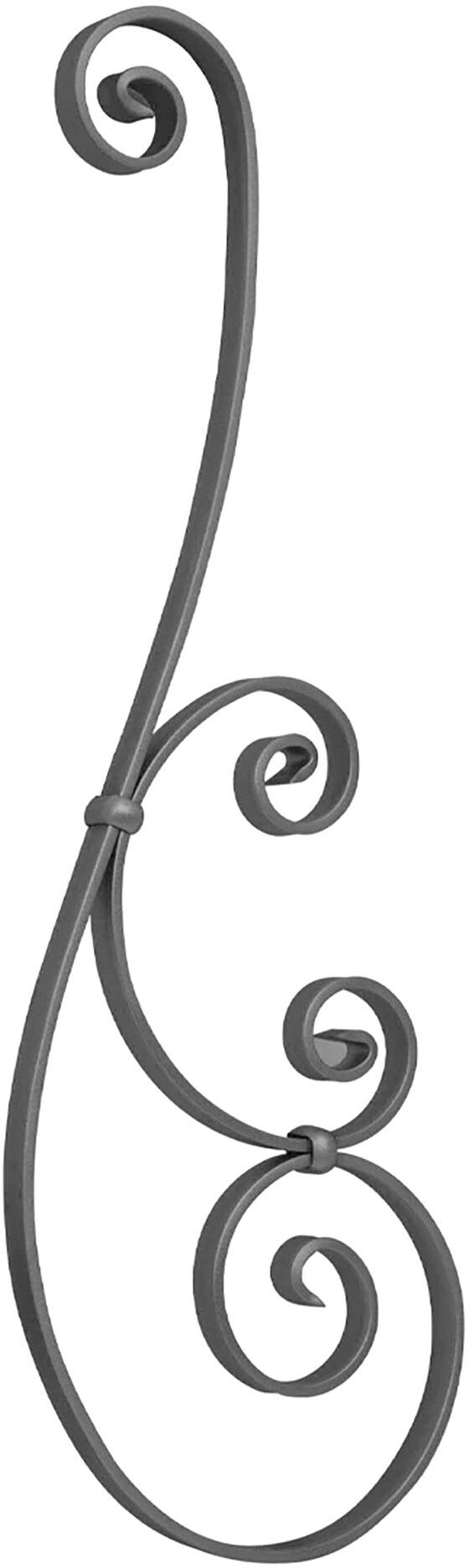 Pro_metal_design DOPPI RICCI FERRO 20x6 mm 720x235 mm 50 PEZZI