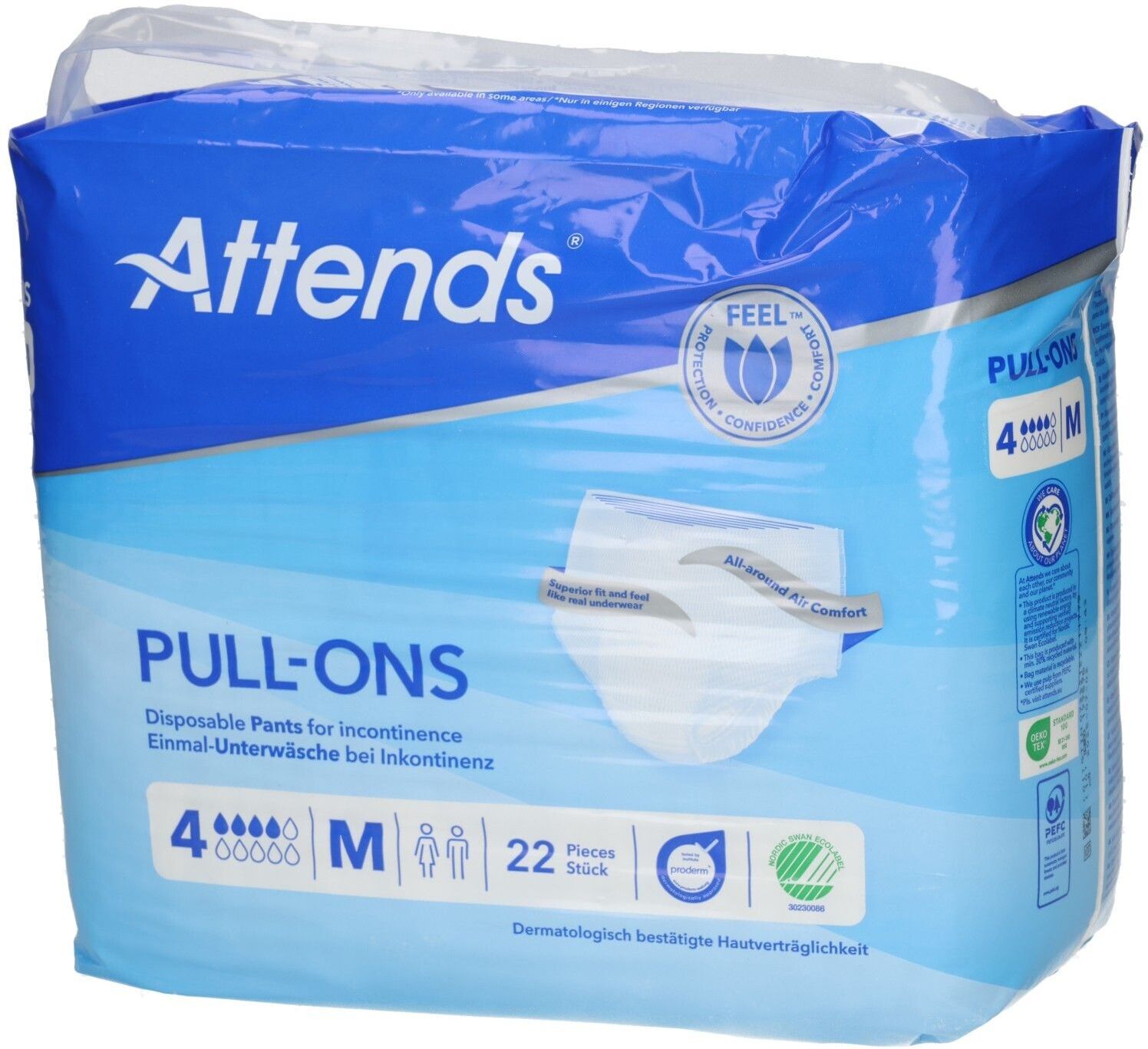 Attends Pull-Ons 4 M 22 St Beutel