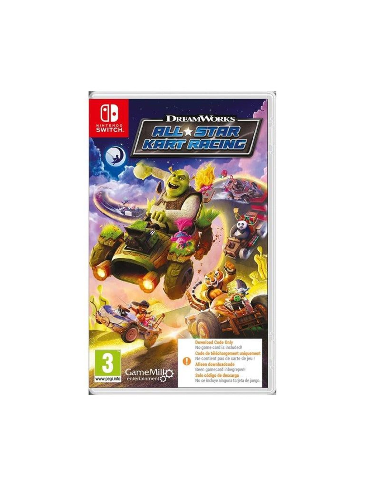 DreamWorks All-Star Kart Racing (Code in a Box) - Nintendo Switch - Rennspiel - PEGI 3