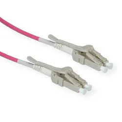 ROLINE LWL-Kabel 50/125μm OM4, LC/LC, LSOH, Low-Loss, Data Center, violett, 7 m