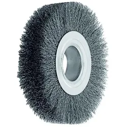 Lessmann, Bürstenwerkzeug, Rundbürste Ø 150 mm breit 22-24 mm Rohr 40 mm Stahldraht 0,30