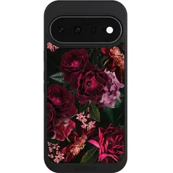 Nivocase Handyhülle für Google Pixel 11 Hülle NIVOpure Case Schwarz Blumen Blüte Rose (Google Pixel 11), Smartphone Hülle, Schwarz