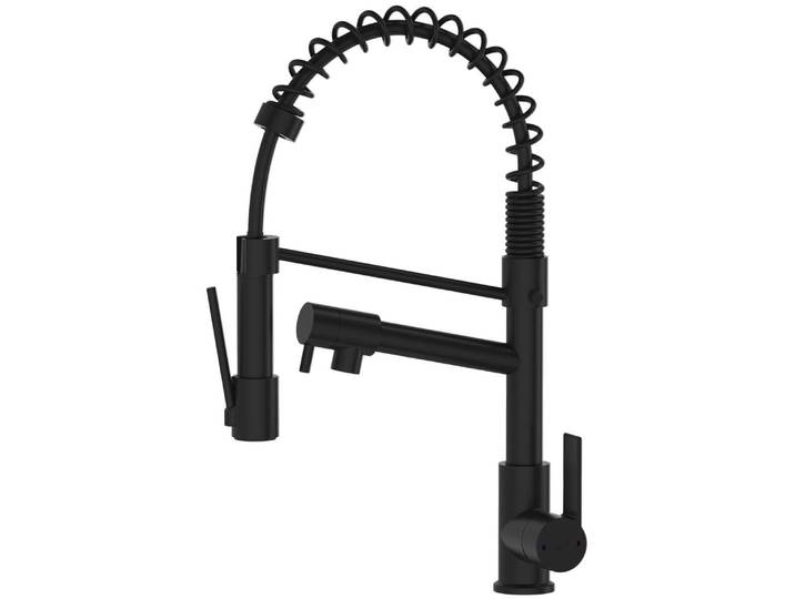 Big Hotto mitigeur évier à douchette mobile noir Essebagno