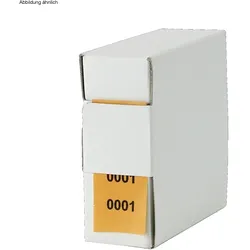 Archiv-Nummern orange 2001 - 3000 doppelt selbstklebend