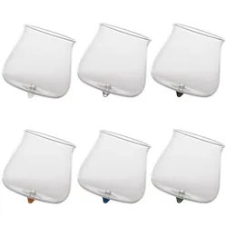 Zafferano Pirolo Trinkgläser-Set aus Borosilikatglas, 6-teilig, bunte Farben, originelles Design, hitzebeständig und ideal für jeden Esstisch.