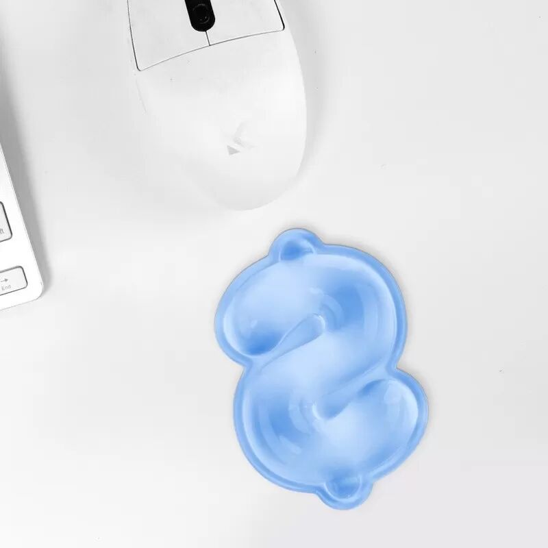 INF Kreative Gel Handgelenkauflage - Ergonomisches Silikon Mauspad für Büro & Gaming