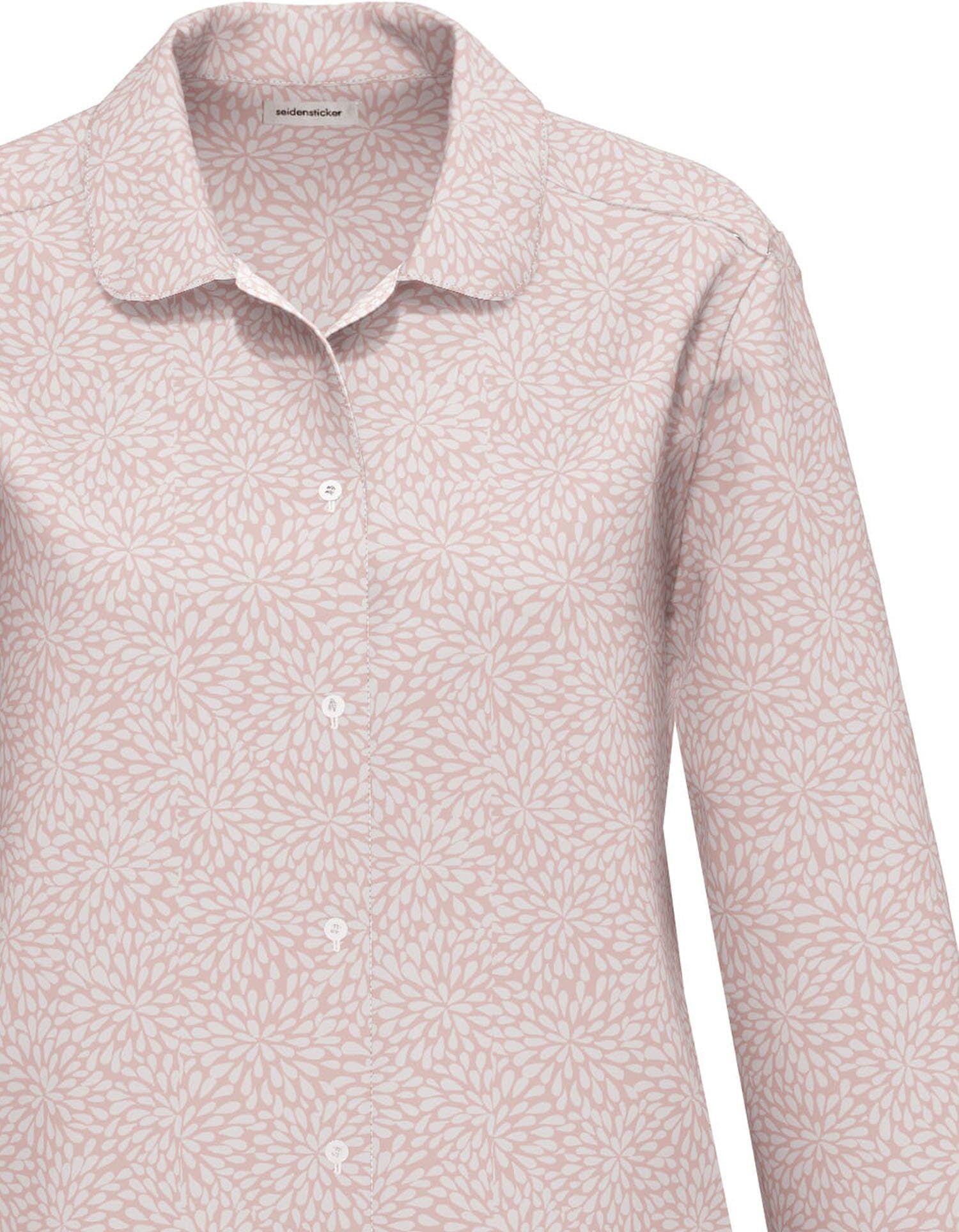 Schlafanzug SEIDENSTICKER "Damen Pyjama Lang bodywear", Damen, Gr. 40, rosa, Homewear-Sets Schlafanzug