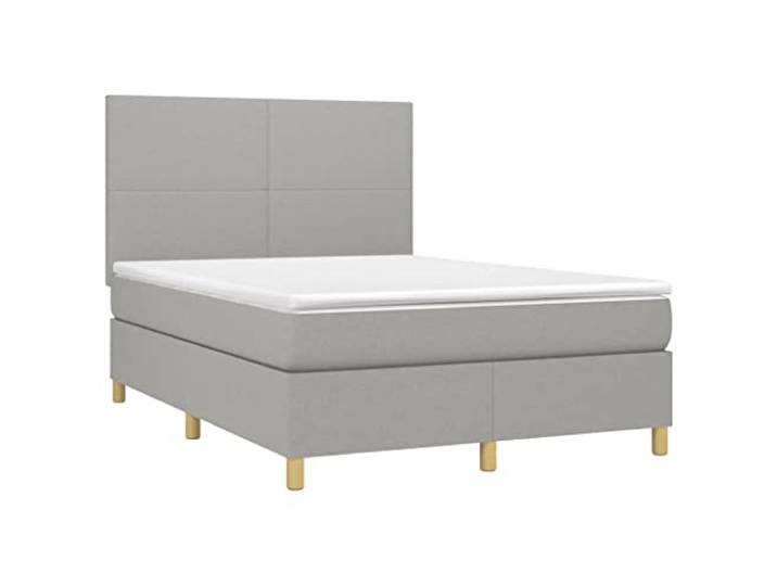 KTHLBRH Ausziehbares Schlafsofa hellgrau 100 x 200 cm Stoff Struktur aus Holz und Metall, Lattenrost inklusive, 2 notwendige Matratzen, Wohnzimmer und Schlafzimmer