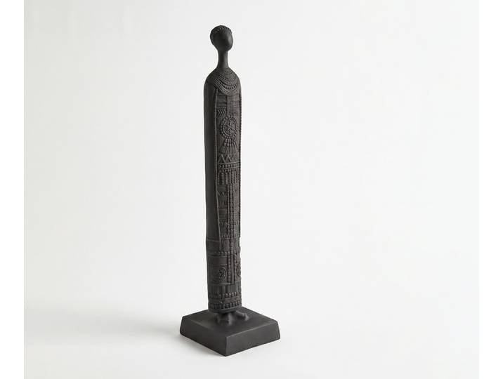 Figurine Sentinel l12 x P12 x H51 cm Aluminium Basalt Moulée