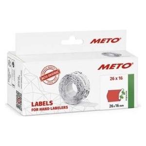 METO etiket aftag 26x16 neonrd (6rl/1000) (9506168)