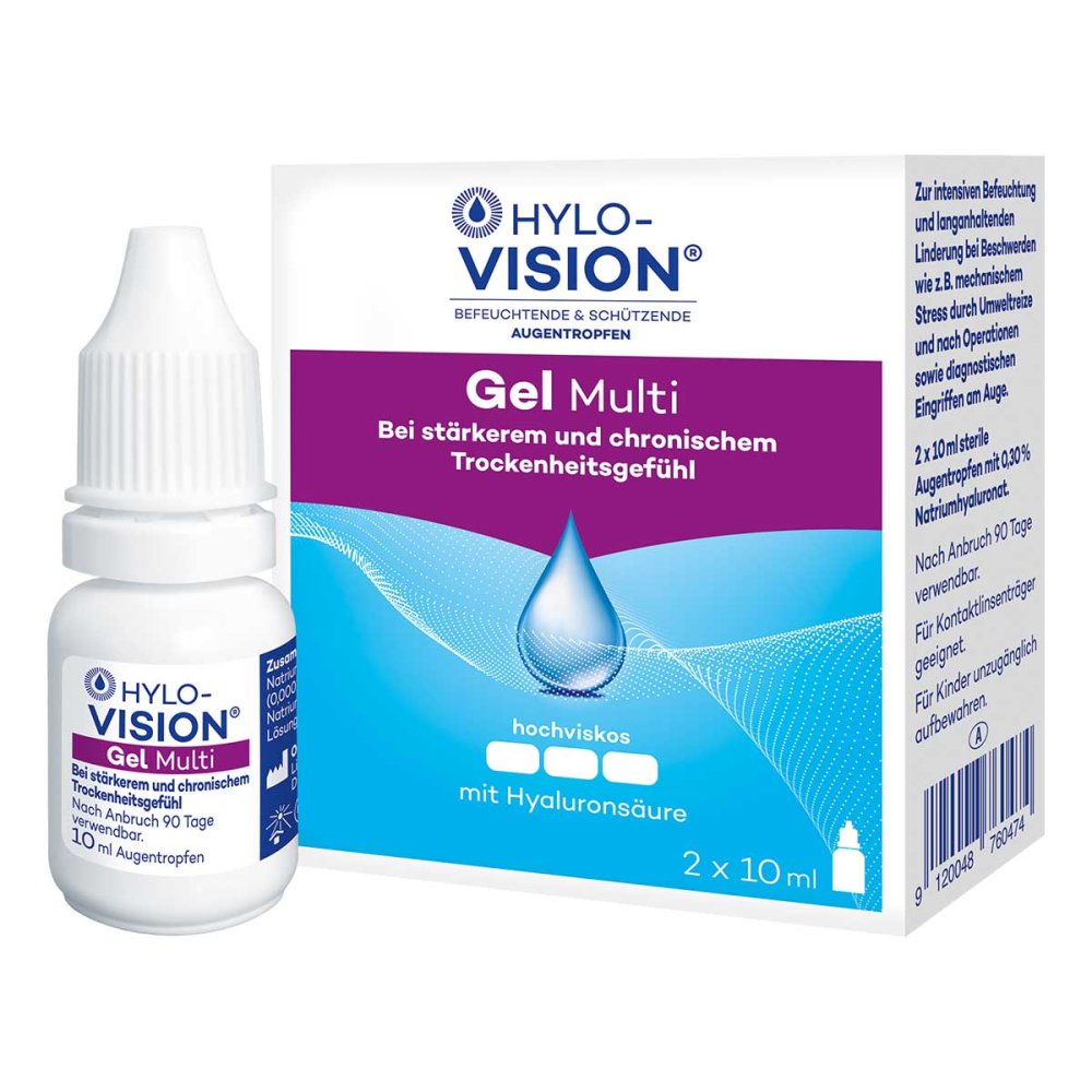 OmniVision GmbH HYLO-VISION Gel Multi Augentropfen 10091009