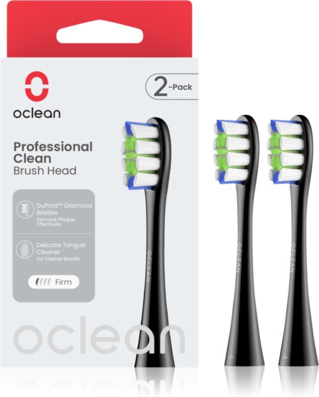Oclean Professional Clean P1C5 B02 tête de rechange Noir 2 pcs