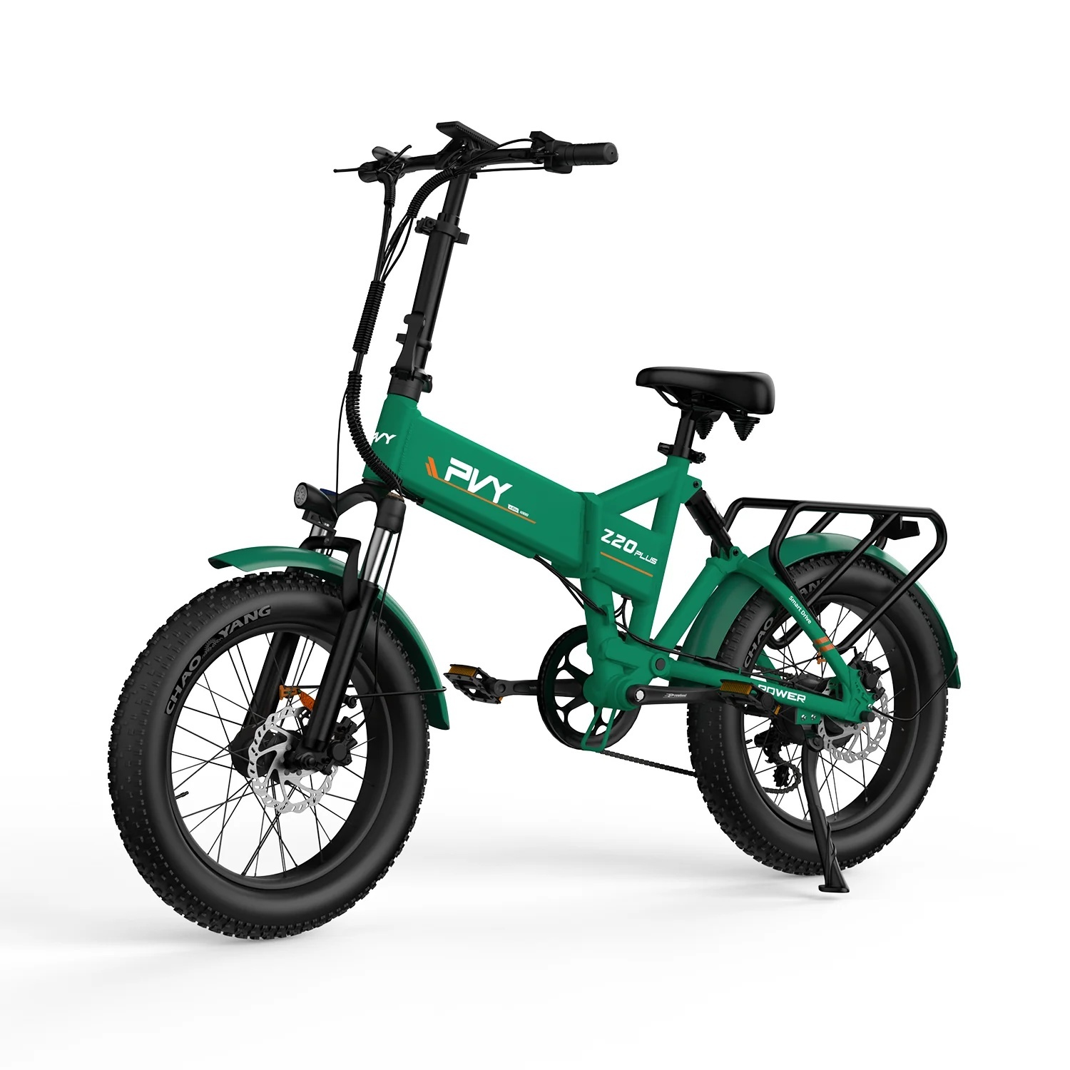 PVY Z20 Plus 1000 Elektrisches Fahrrad - 250W Motor 48V16.5AH Batterie 120KM Reichweite Hydraulische Scheibenbremse - Grün