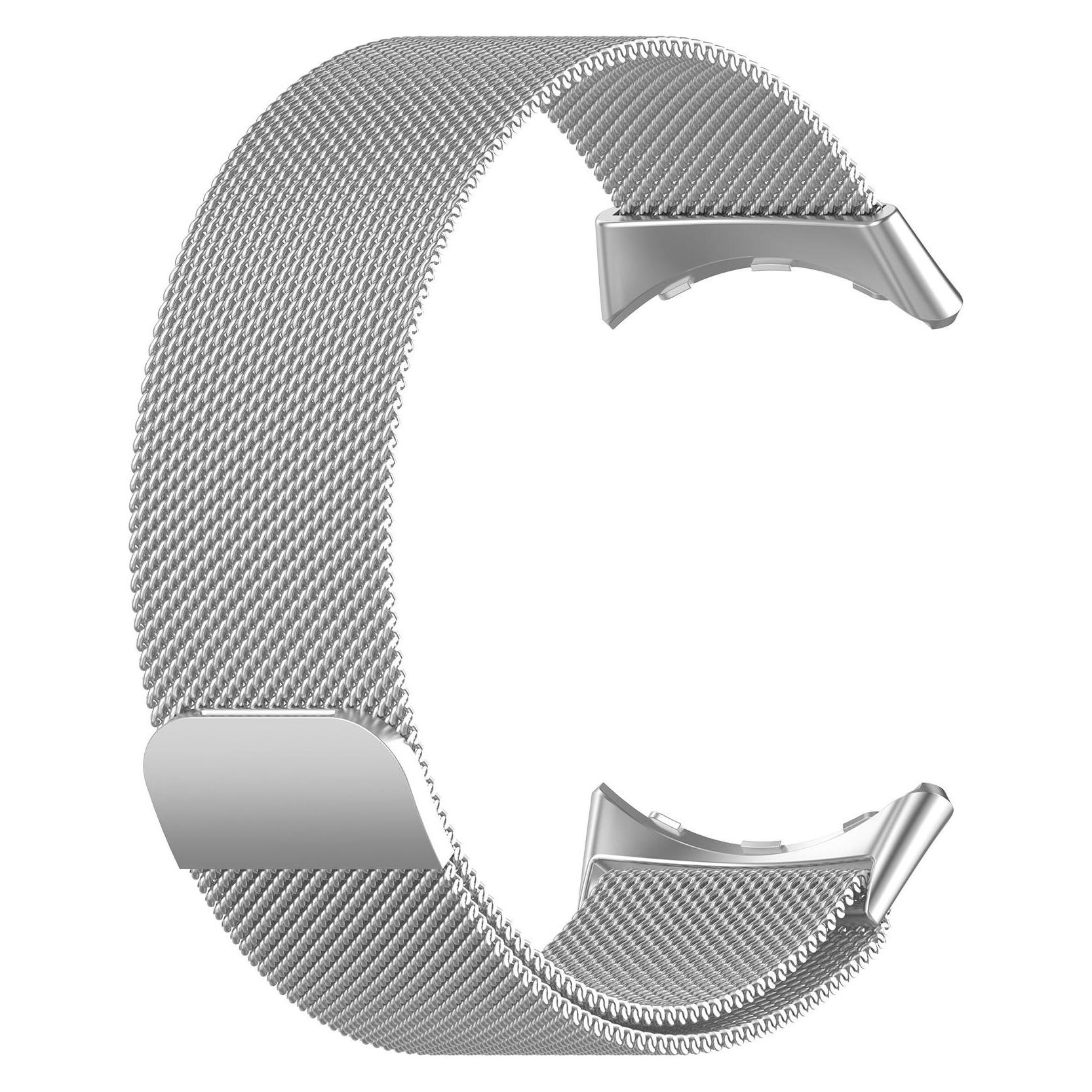 Techsuit - Watchband (W009) - Google Pixel Watch 4 45mm - Silver (Edelstahl, Magnet) (65624111)