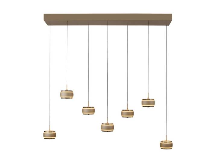 Paul Neuhaus Pendelleuchte Pure-Falling Rings, LED, höhenverste