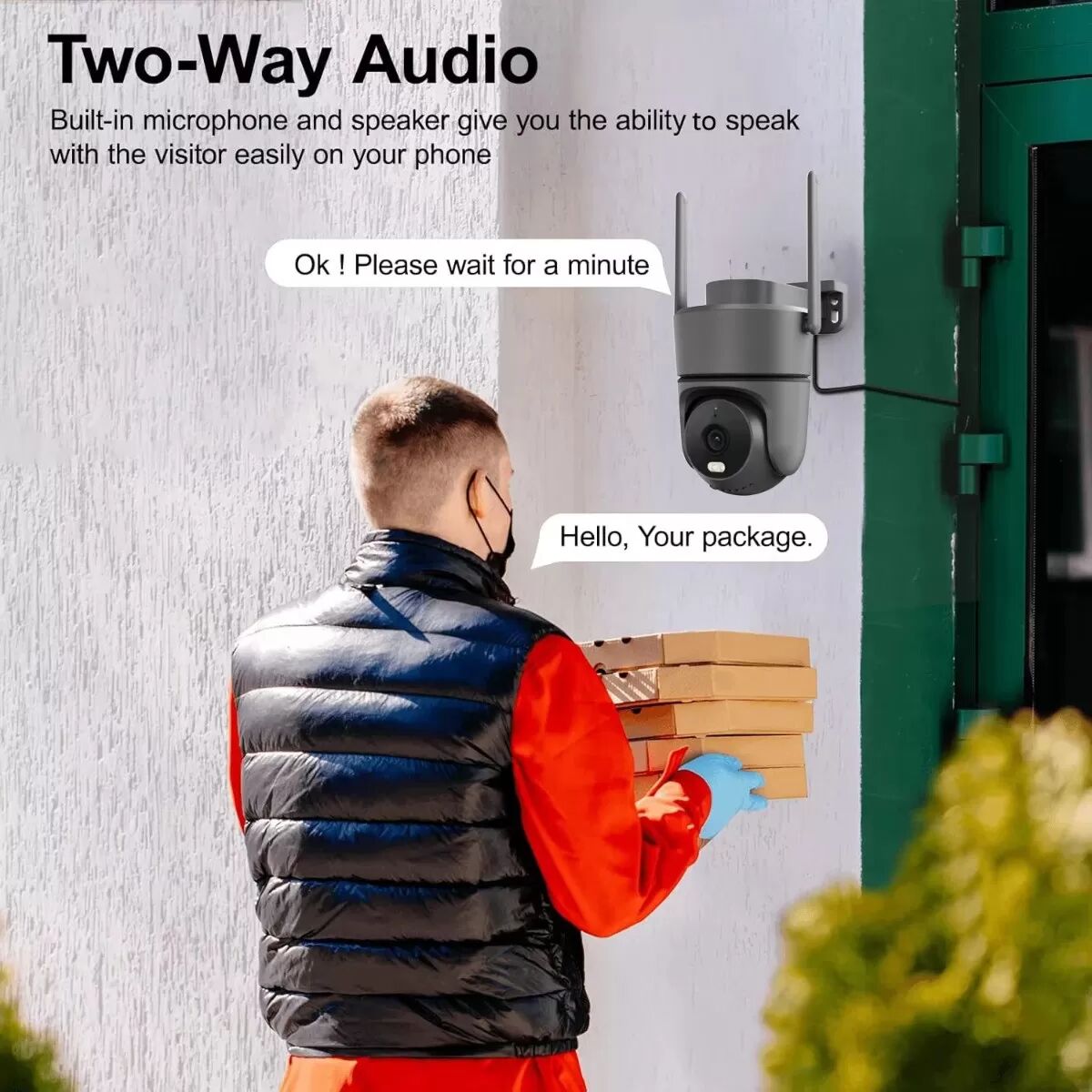 INF ICSEE App-gesteuerte 4MP Smart WiFi PTZ Überwachungskamera mit Cloud-Speicher 128