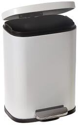 IH Casa Decor 5L Step Bin With Soft Close Lid White
