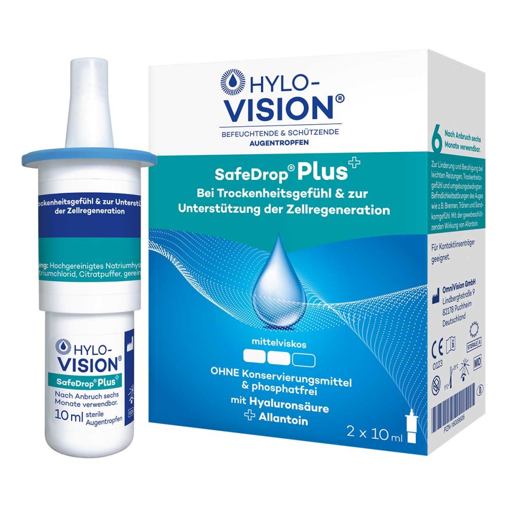 OmniVision GmbH Hylo-Vision Safedrop Plus Augentropfen 16009606