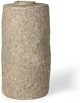 Mercana Rama Small Beige Paper Mache Floor Vase