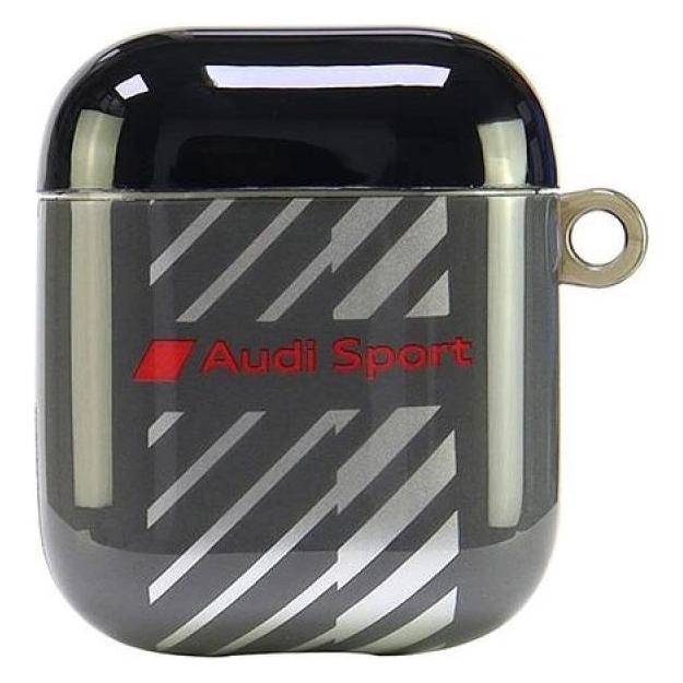 Audi IML Sport AirPods cover czarny/ black AUS-IMLAP-RSQ/D1-BK (Kopfhörer Hülle) (AUDI000166-0)