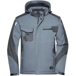 Winter Softshelljacke "JN824" - M - carbon/black
