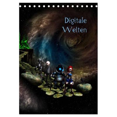 Digitale Welten (Tischkalender 2027 DIN A5 hoch), CALVENDO Monatskalender