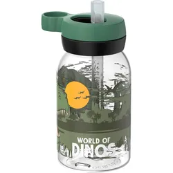 Mepal Campus Kinder Trinkflasche mit Trinkhalm und auslaufsicherem Verschluss 450 ml Dino
