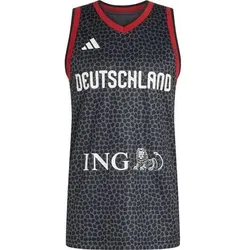 ADIDAS Herren Trikot DBB Basketball Auswärtstrikot, Größe S in Schwarz Schwarz